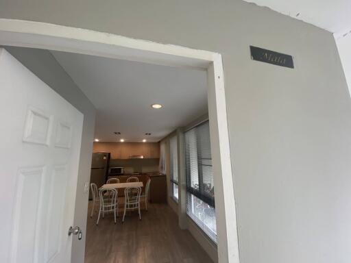 View into a kitchen from the entrance