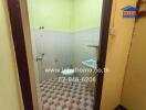 Bathroom with sink and tiled flooring