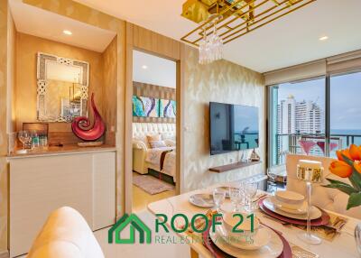 Exquisite 47 sqm Seaview Residence: 29th Floor Elegance with Custom-Built Furnishings