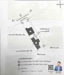 Aerial view of property layout with detailed annotations