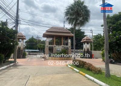 Gated residential community entrance