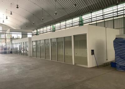 Modern commercial space with office cubicles