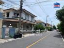 Street view of residential houses