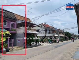 Street view of residential buildings