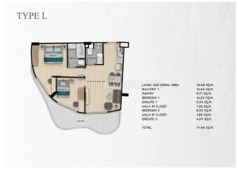 RAW22201: Azure Serenity: 2BR Apartment in Brand New Project with Pre-Sale Prices Located in Rawai