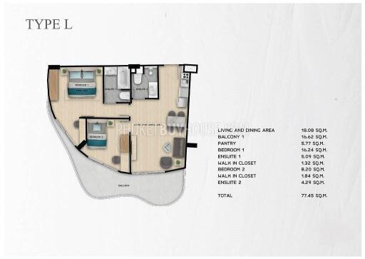 RAW22201: Azure Serenity: 2BR Apartment in Brand New Project with Pre-Sale Prices Located in Rawai