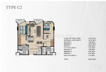 RAW22201: Azure Serenity: 2BR Apartment in Brand New Project with Pre-Sale Prices Located in Rawai