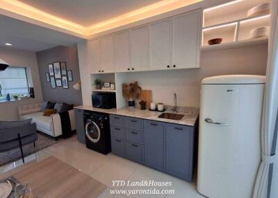 Contemporary kitchen with modern appliances