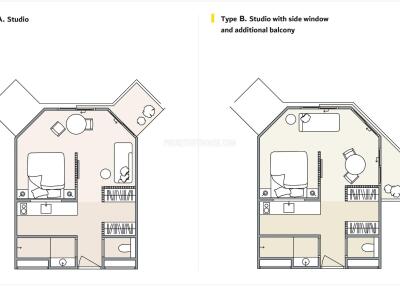 KAT22158: Studio in an Unparalleled Residential and Hotel complex for Sale in Kata, Phuket