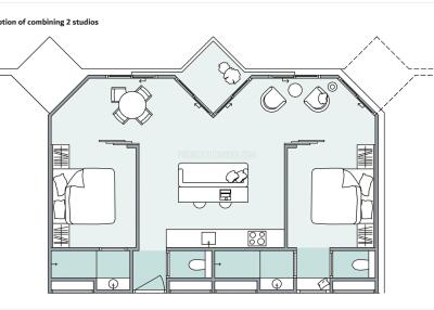 KAT22158: Studio in an Unparalleled Residential and Hotel complex for Sale in Kata, Phuket