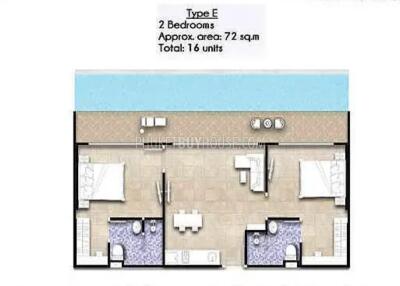 MAI22038: Comfortable 2 Bedroom Apartments for Sale in Mai Kao