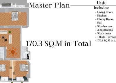 PHU21990: Exceptional 3-Bedroom Apartment in Phuket Town Available For Sale