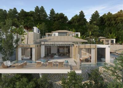 KAM21961:  Four Bedroom Seaview Hilltop Villa in Kamala, Phuket