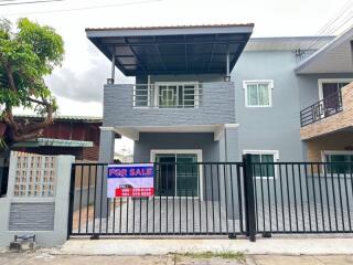 Exterior view of a house for sale