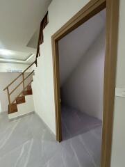 View of stairway and small room in a house