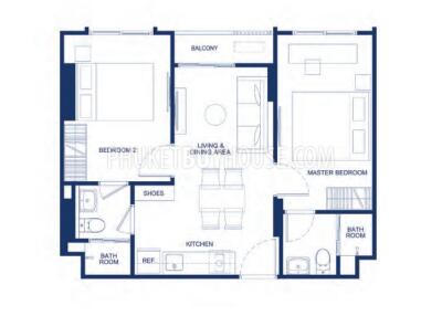 KTH21818: Two Bedroom Apartment in Kathu Area