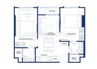 KTH21818: Two Bedroom Apartment in Kathu Area