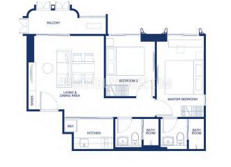 KTH21818: Two Bedroom Apartment in Kathu Area