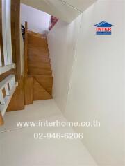 Wooden staircase in a residential property