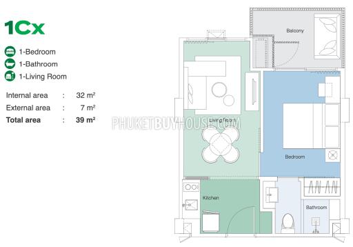 LAG7106: 1 Bedroom Cosy Unit in Bang Tao