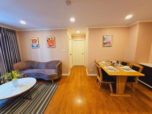 Living room with dining area