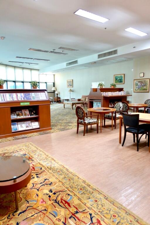 library or reading area in a building