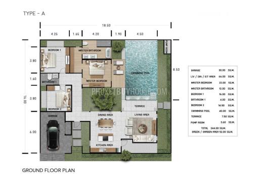 NAY6665: Tropical Villa in Nai Yang