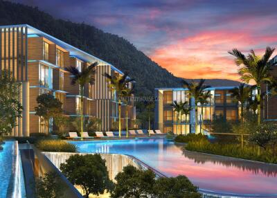 KAM6183: Studio in a New Huge Project 180 Meters from Kamala Beach