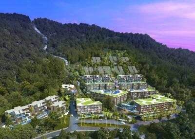 KAM6183: Studio in a New Huge Project 180 Meters from Kamala Beach