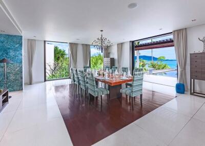 CAP6101: Luxury 6-bedroom Villa with a private Beach on its front and Panoramic Sea View