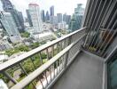 Balcony with city view