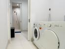 Laundry room with washer and dryer