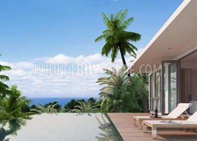 KAR5433: Modern 2 Bedroom Sea View Villa in Karon