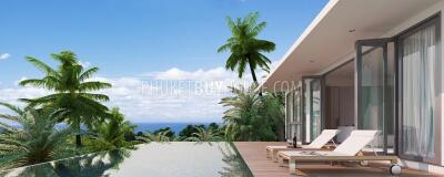 KAR5433: Modern 2 Bedroom Sea View Villa in Karon