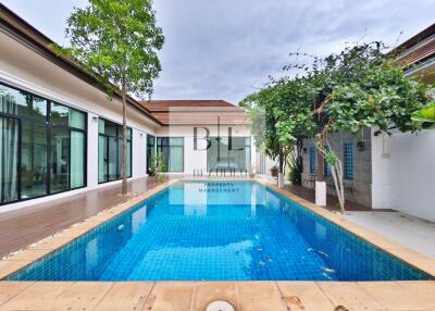 Outdoor area with swimming pool