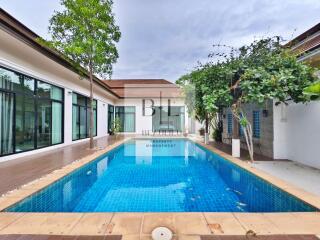 Outdoor area with swimming pool