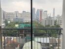 View from the balcony overlooking the cityscape