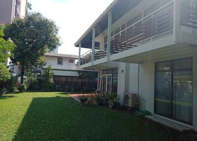 Two-story house with garden