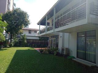 Two-story house with garden