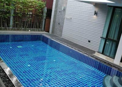 Modern outdoor swimming pool