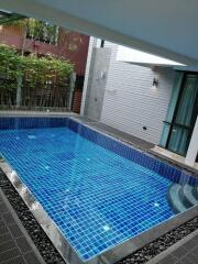 Modern outdoor swimming pool