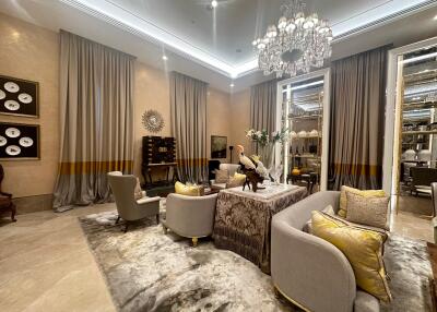 Luxurious living room with elegant decor