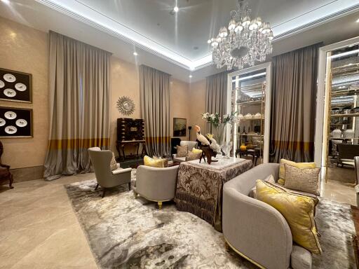 Luxurious living room with elegant decor