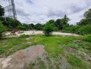 Vacant land plot with greenery