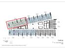 Type B floor plan for 7th to 19th floors