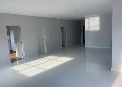 Spacious living area with natural lighting