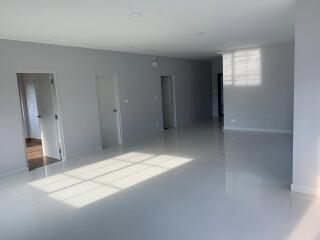 Spacious living area with natural lighting