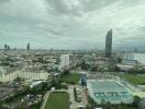 View from building showing urban landscape