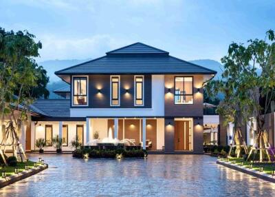 This project features a large, standalone pool villa on a 486.2 square wah plot with a total usable area of 868 square meters,Chang Kian, Muang ,Chiang Mai