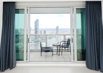 balcony with city view